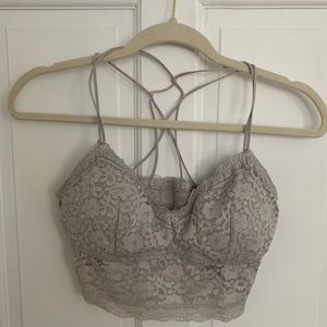Hollister White Lace Bralette